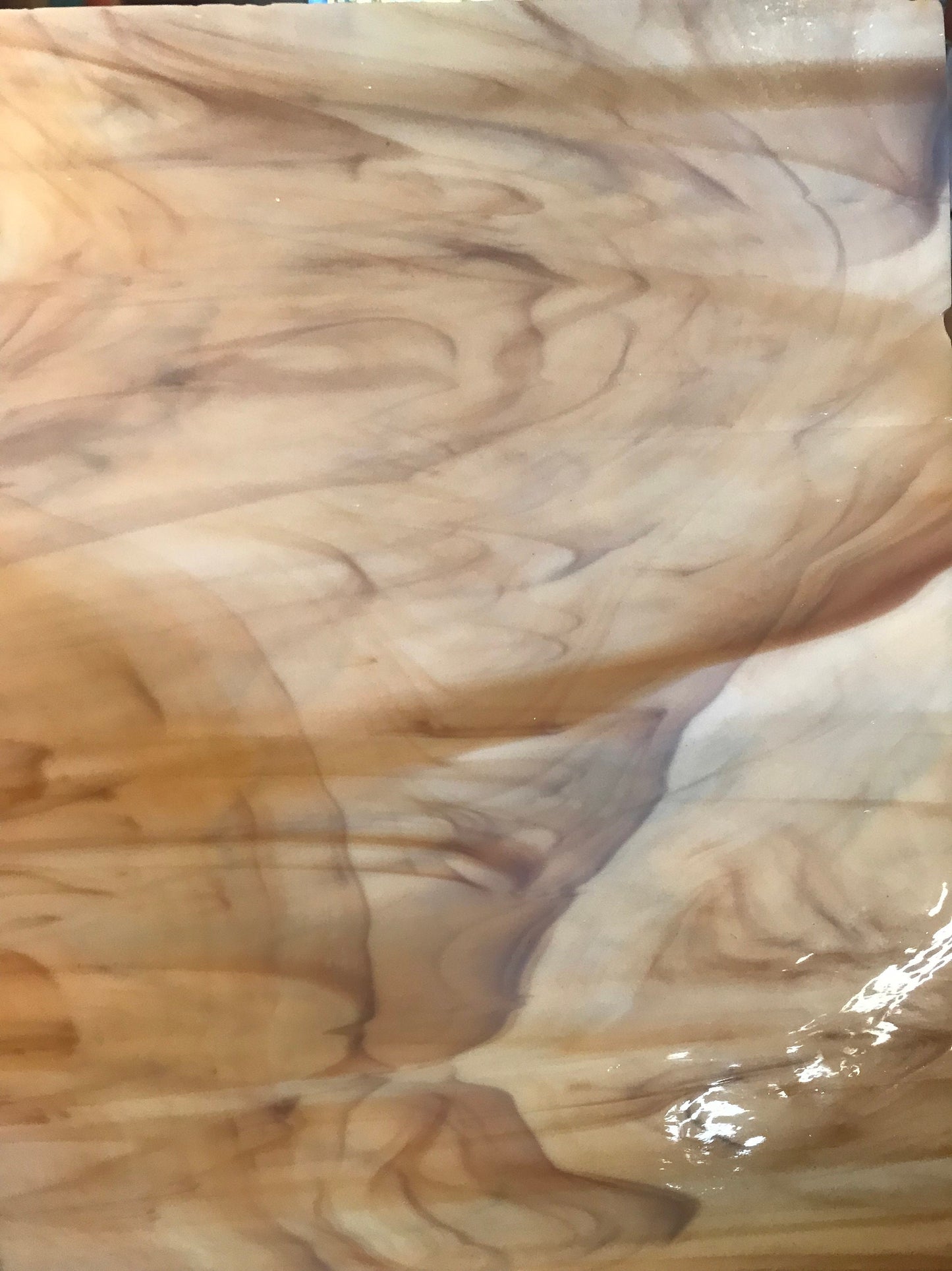 12" x 12" - White and Dark Amber "Fusible Range" 96 (Oceanside 315-6 SF) * PLEASE READ
