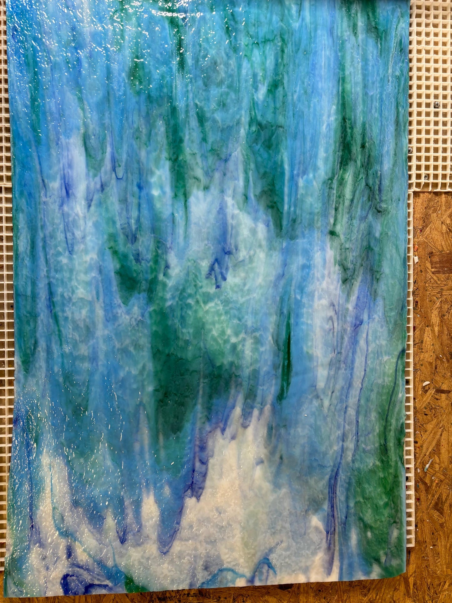 12" x 12"- Blue, Dk Blue and Sea Green Granite (Youghiogheny 65-48 G)