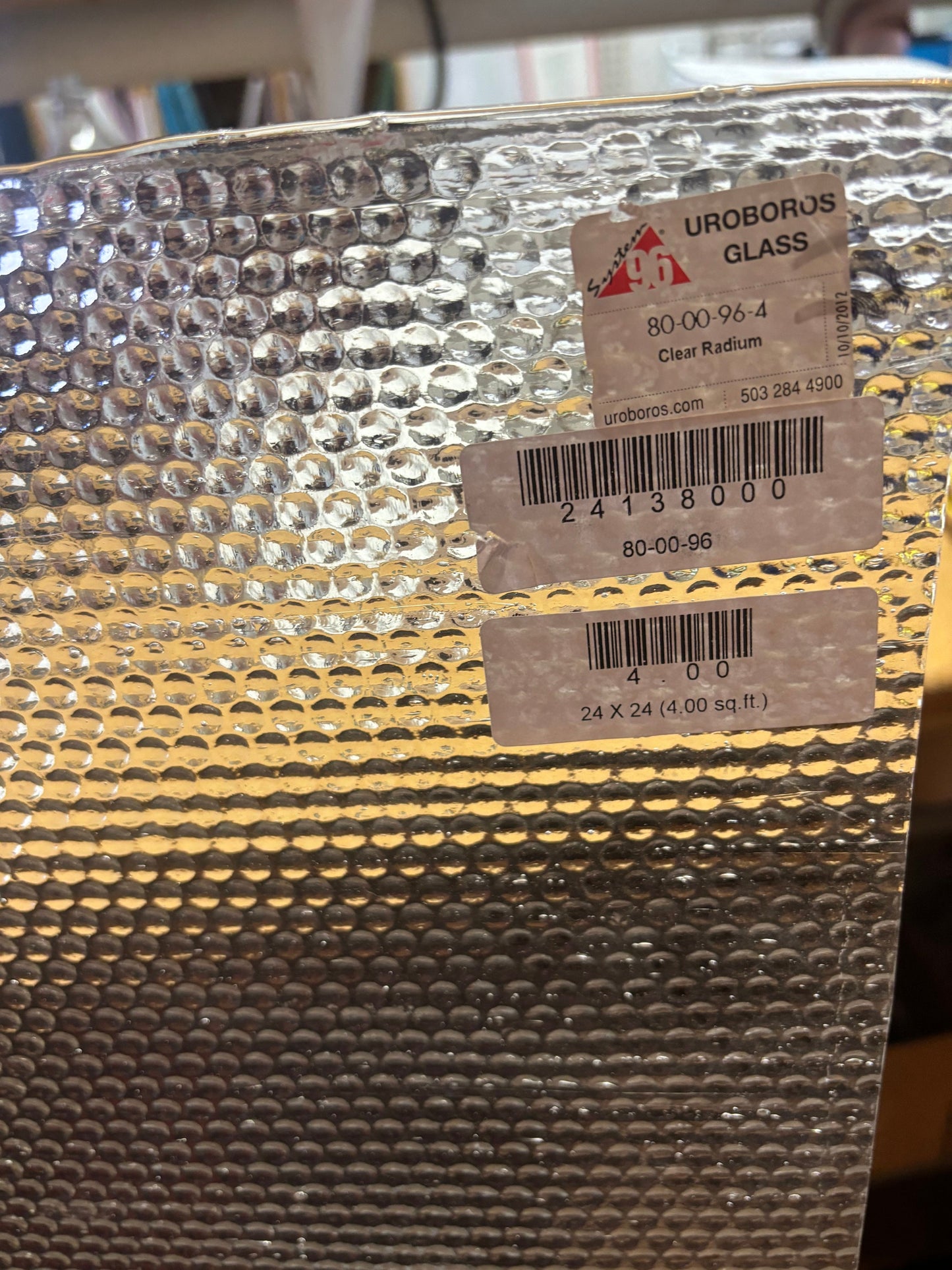 8" x 6” - Clear Radium (Uroboros by Oceanside 80-00-96) Old Stock