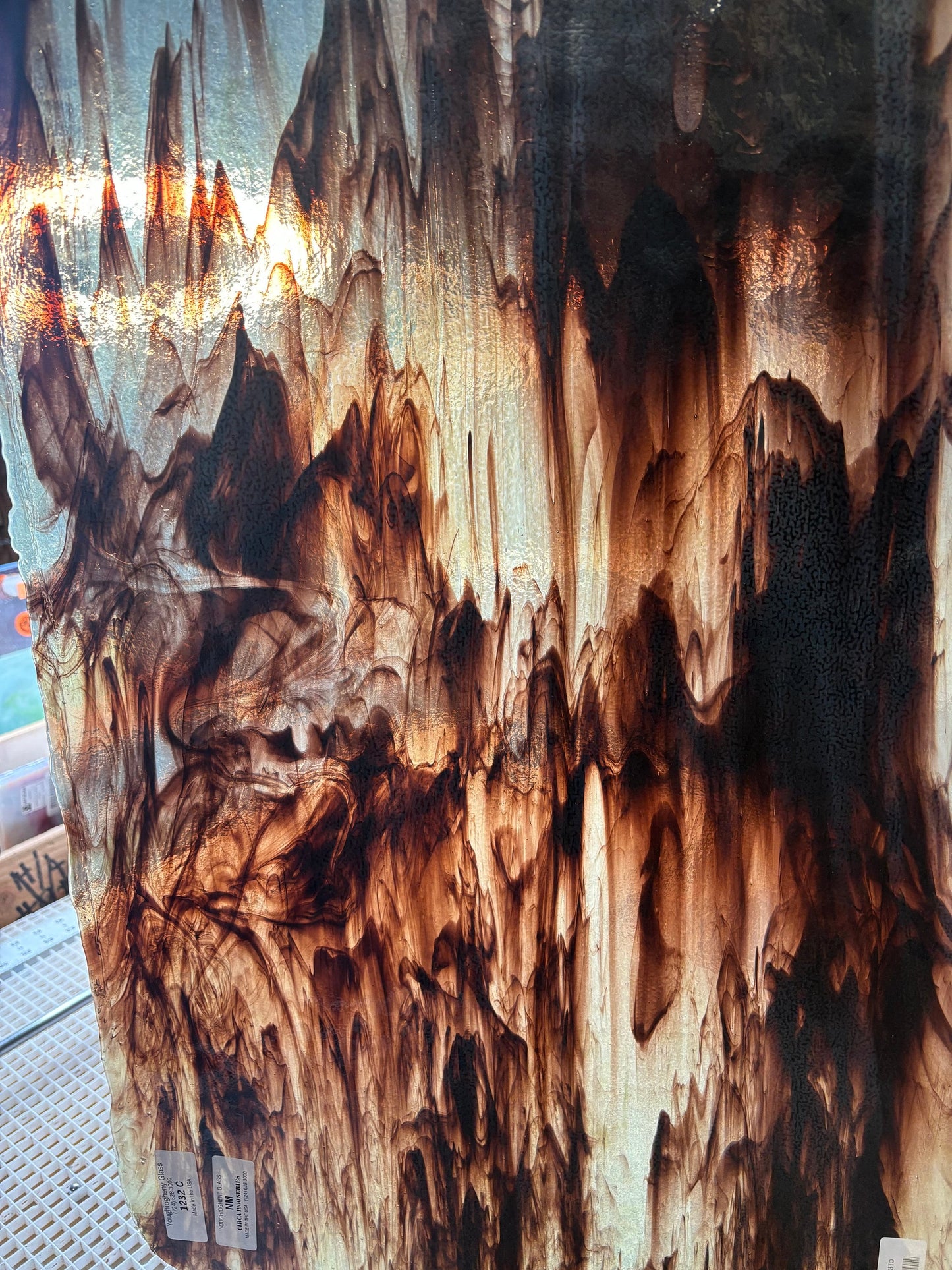 8" x 6" Brown Streaky (Youghiogheny 1232 Circa)