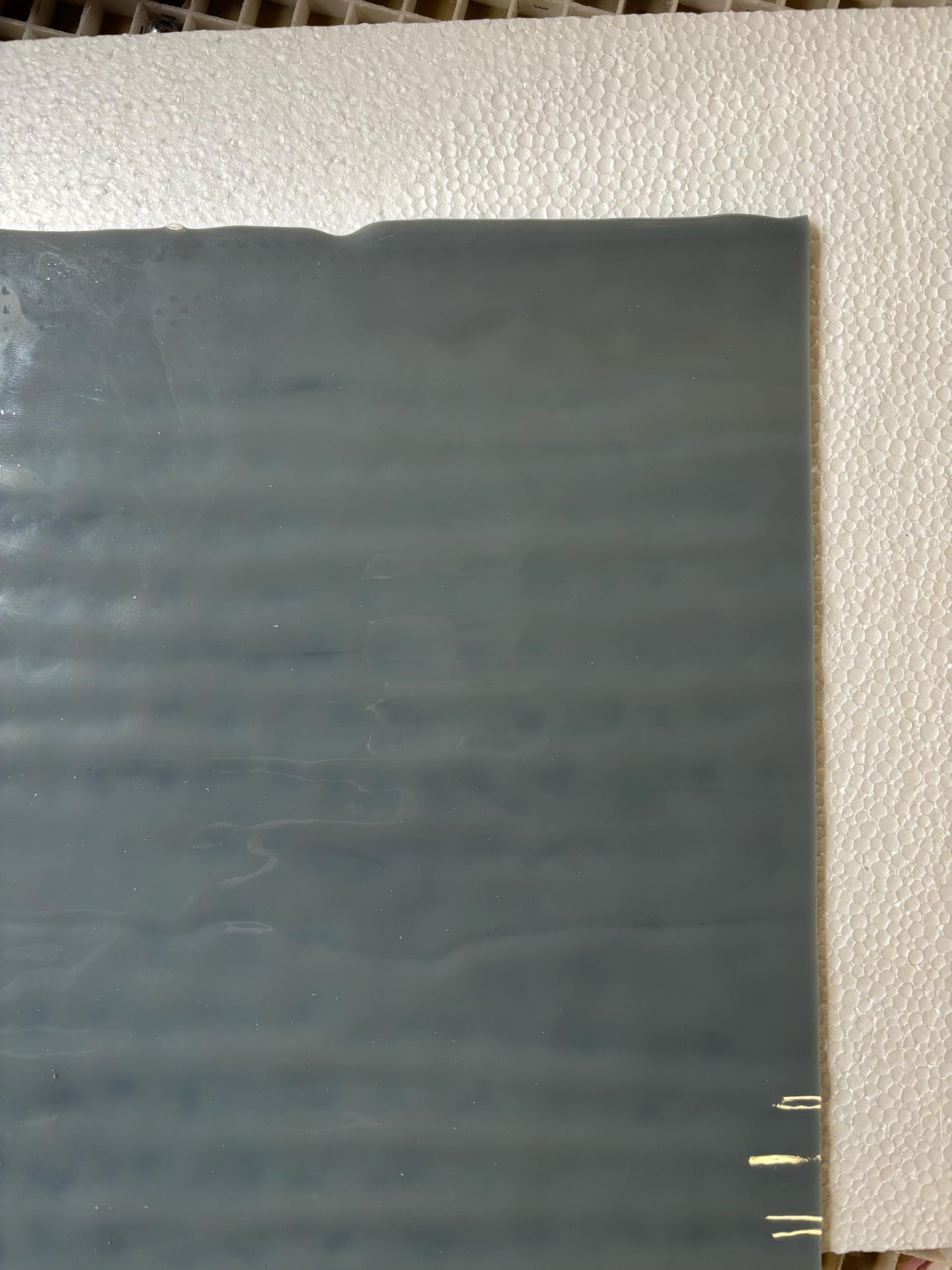10" x 10" - Deco Gray Opal (Bullseye 136-00)