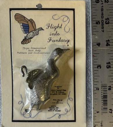 Lead Castings by Flight into Fantasy - Duck (Includes Pattern)