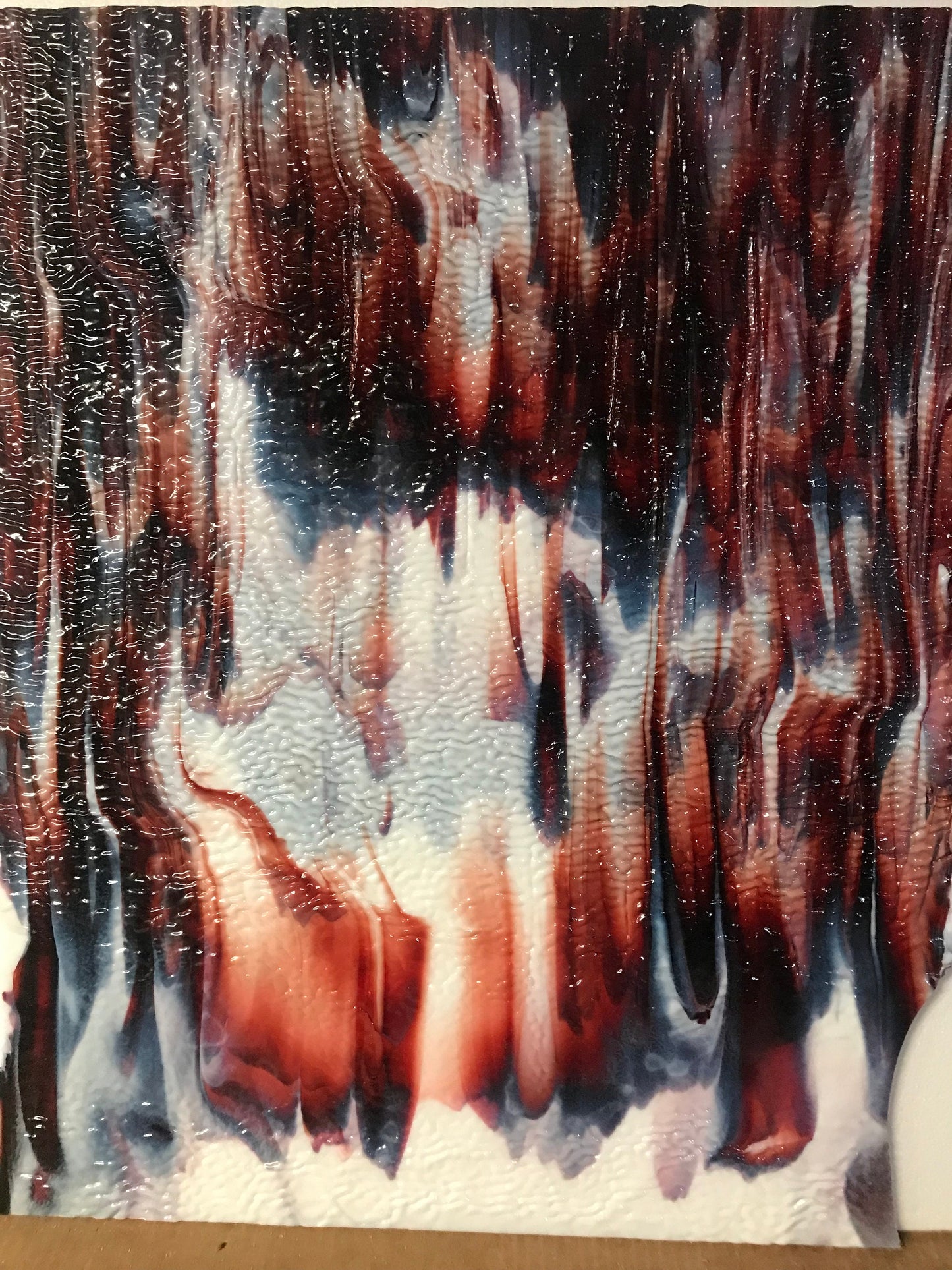 12x12 Ruby and Red on White (Uroboros 52-20) *OLD STOCK