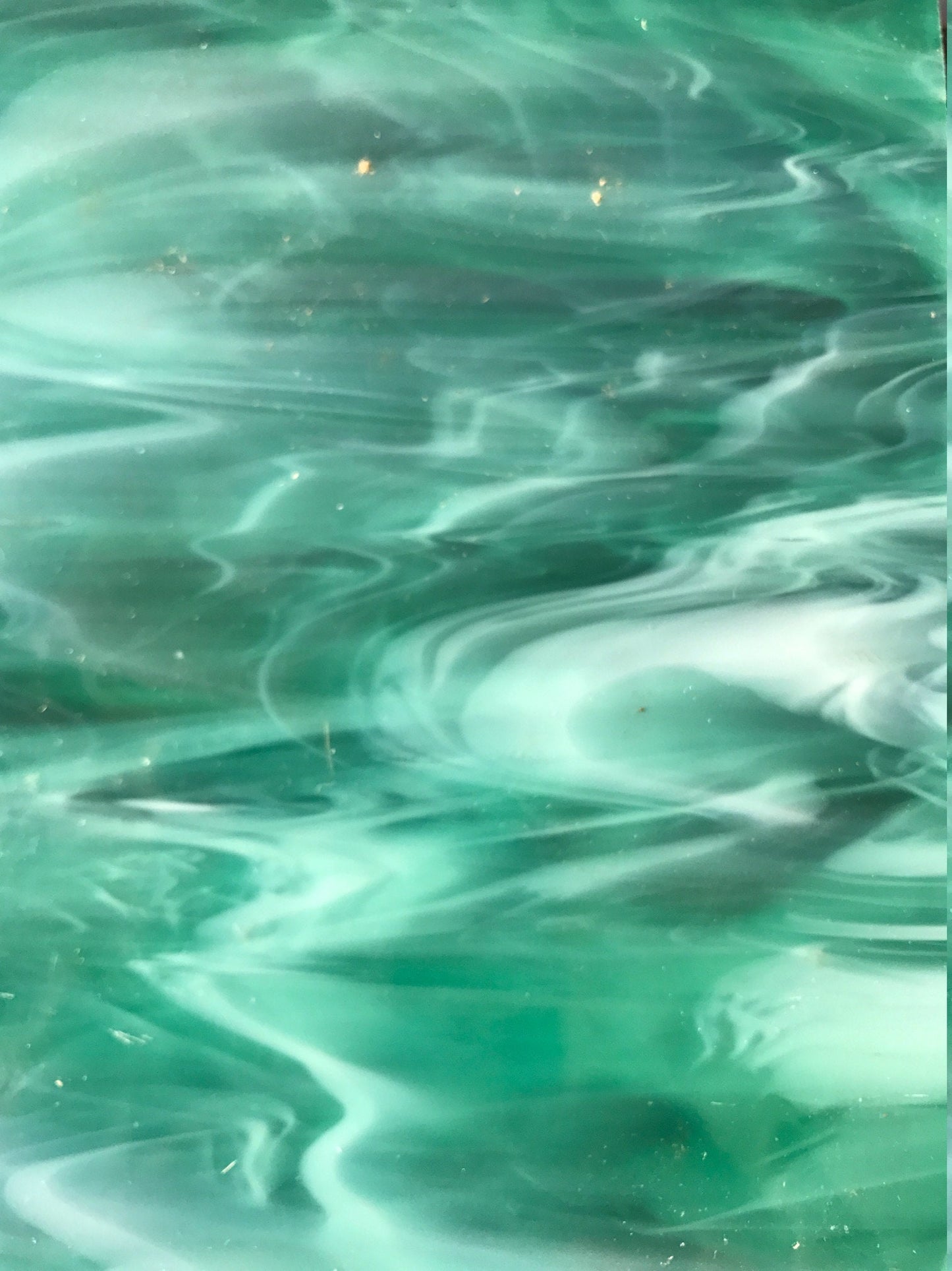 8" x 6" - 96 Teal Green and White Opal (Oceanside 823-72)SF
