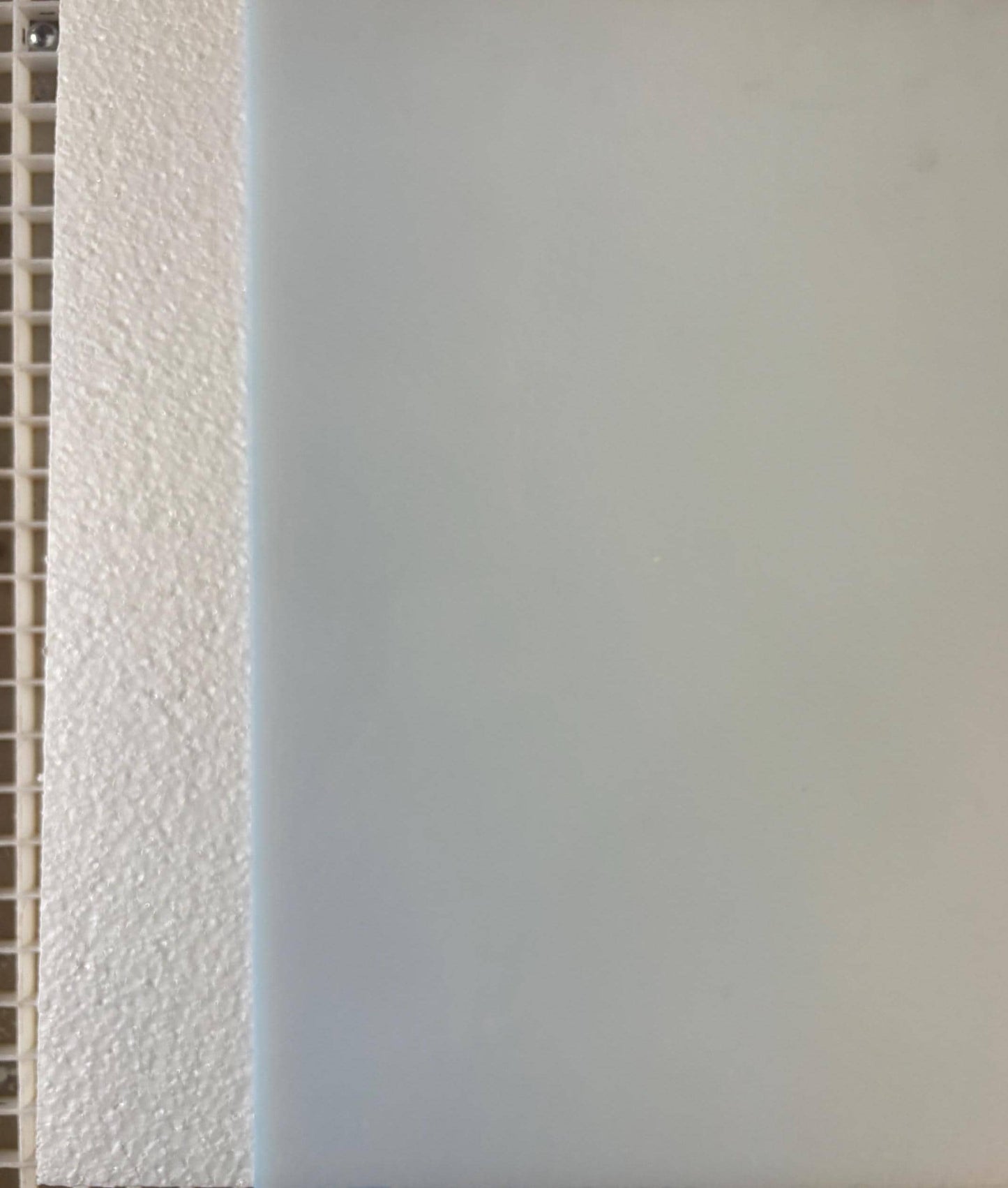 12" x 12" Krosno Mouth Blown Light Blue Opal **PLEASE READ*