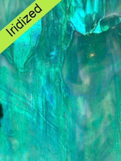 8" x 6" - Aqua Green Opal (Wissmach 250 DIR)