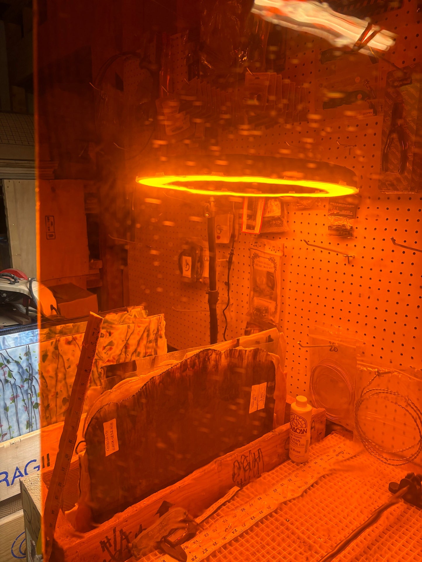 8" x 6" Krosno Mouth Blown Orange **PLEASE READ*