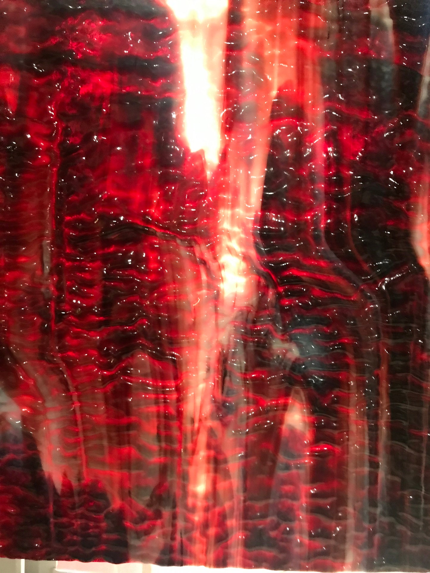 8” x 6” Ruby and Red on White (Uroboros 52-20) *OLD STOCK