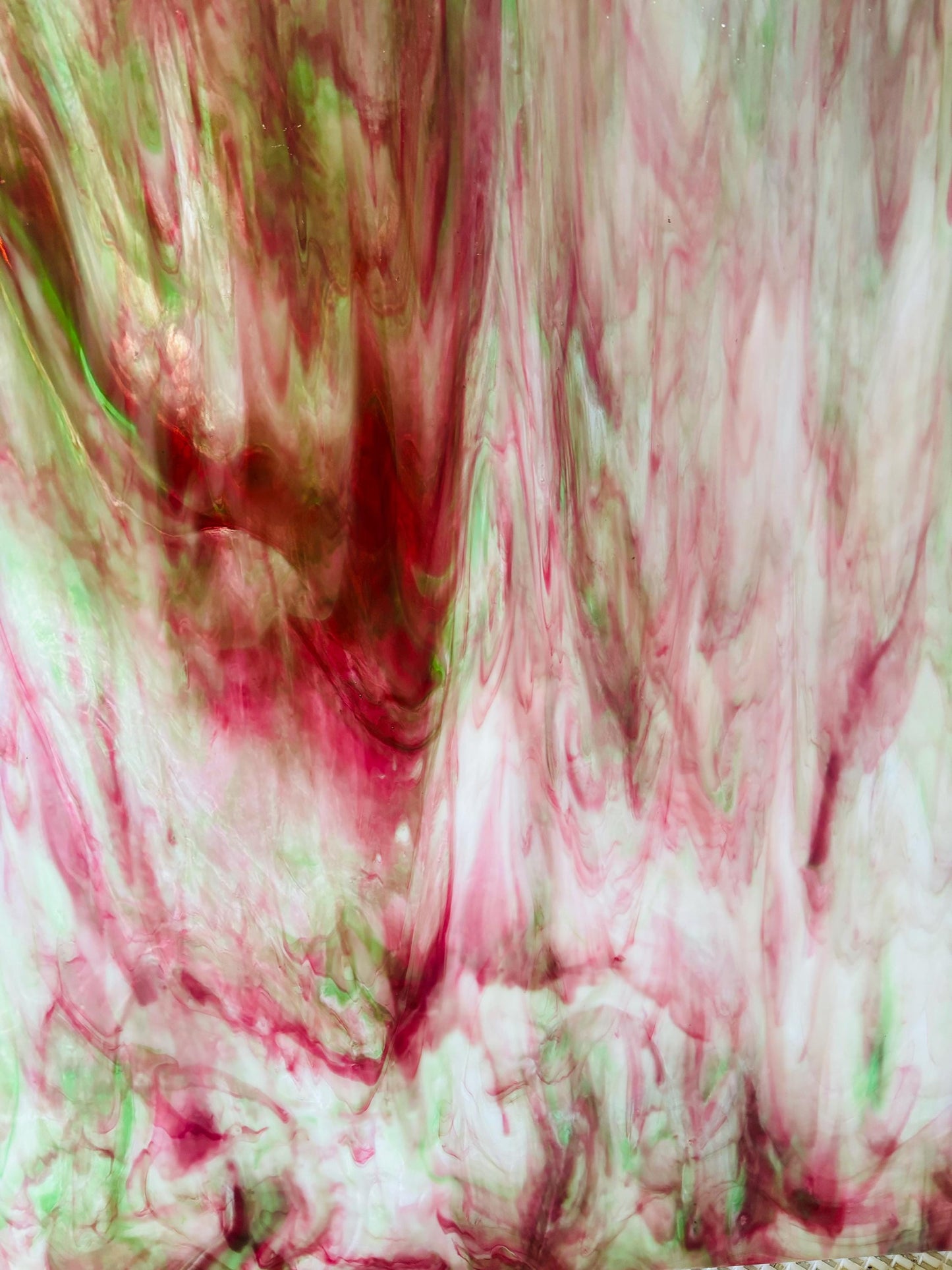 8" x 6" Gold Pink, Green and White (Wissmach 4 L)