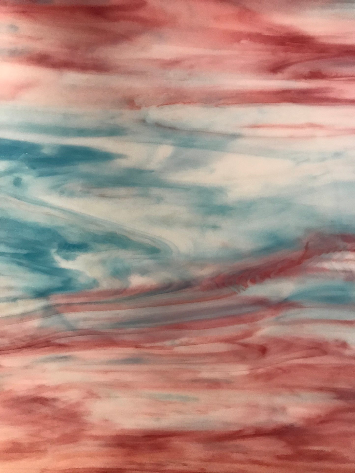 8" x 6" - Gold Pink, Aqua, White (Wissmach 5 L)