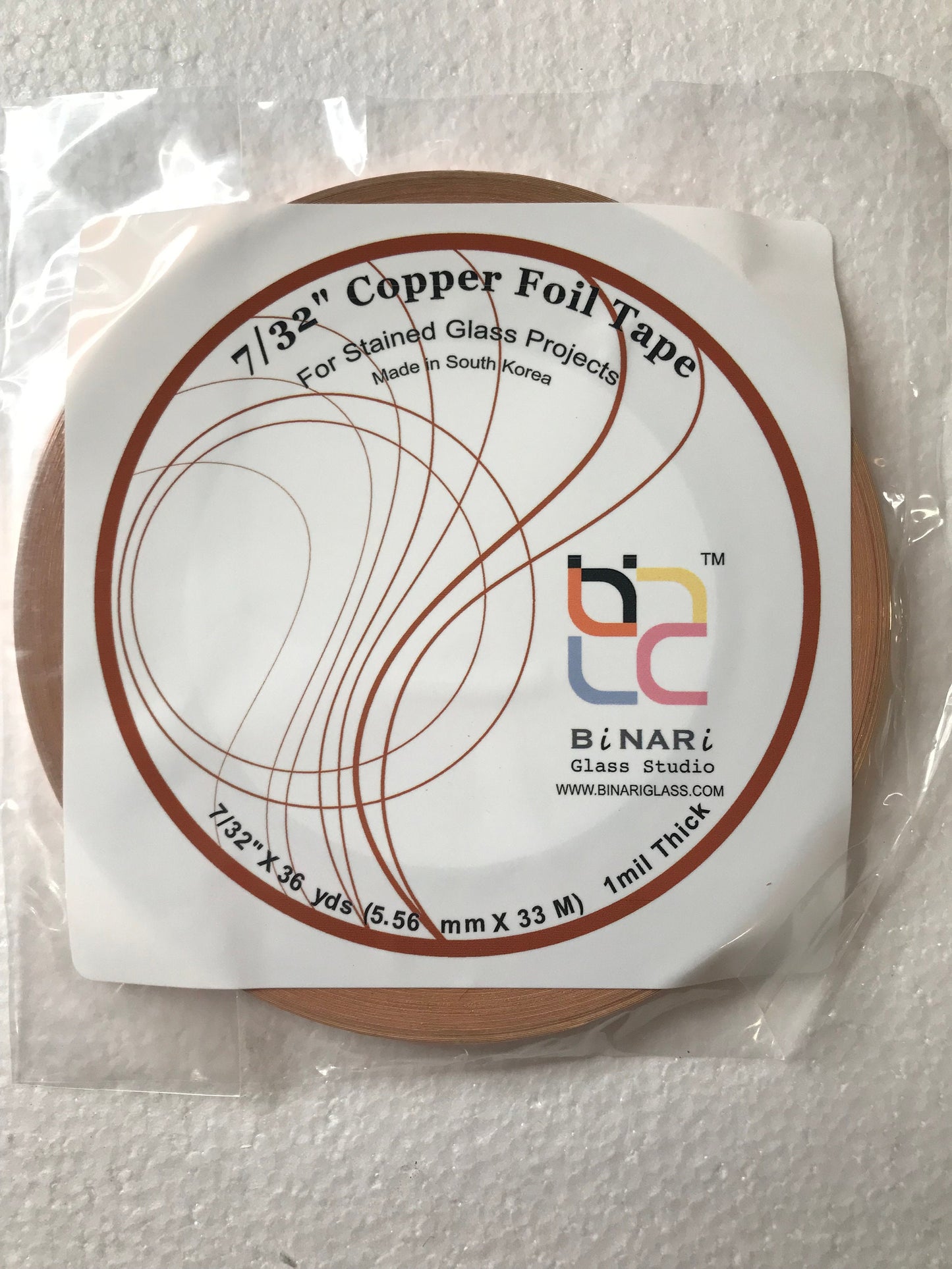 Binari Copper Foil - 7/32” x 36 Yds