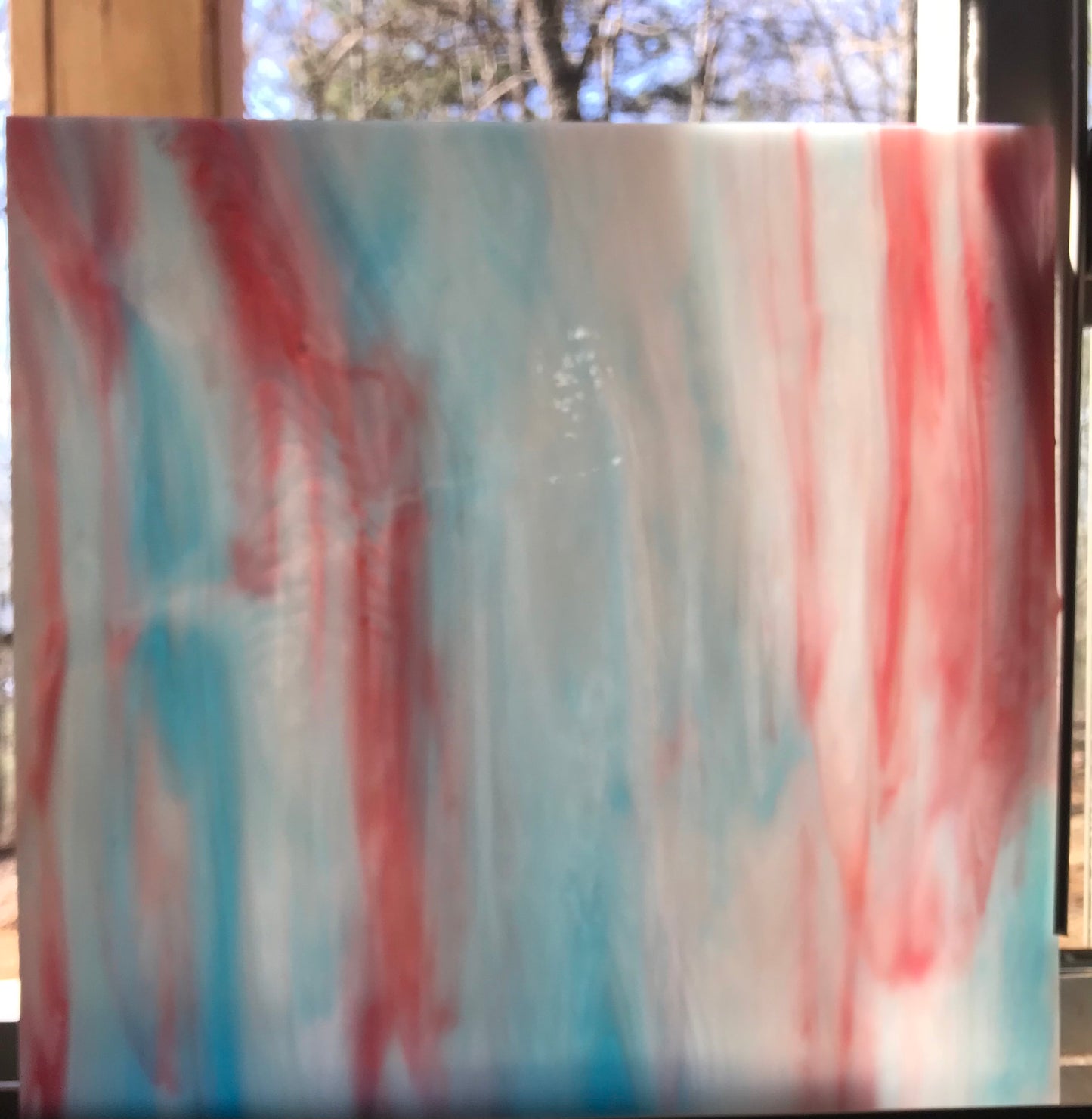 8" x 6" - Gold Pink, Aqua, White (Wissmach 5 L)