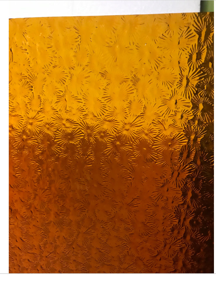 8" x 6" - Amber Florentine (Wissmach 310 Flor)