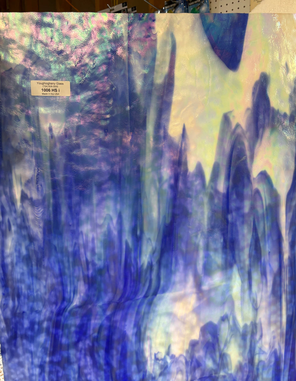 12" x 12" Blue and White Iridescent (Youghiogheny 1006 HSI)