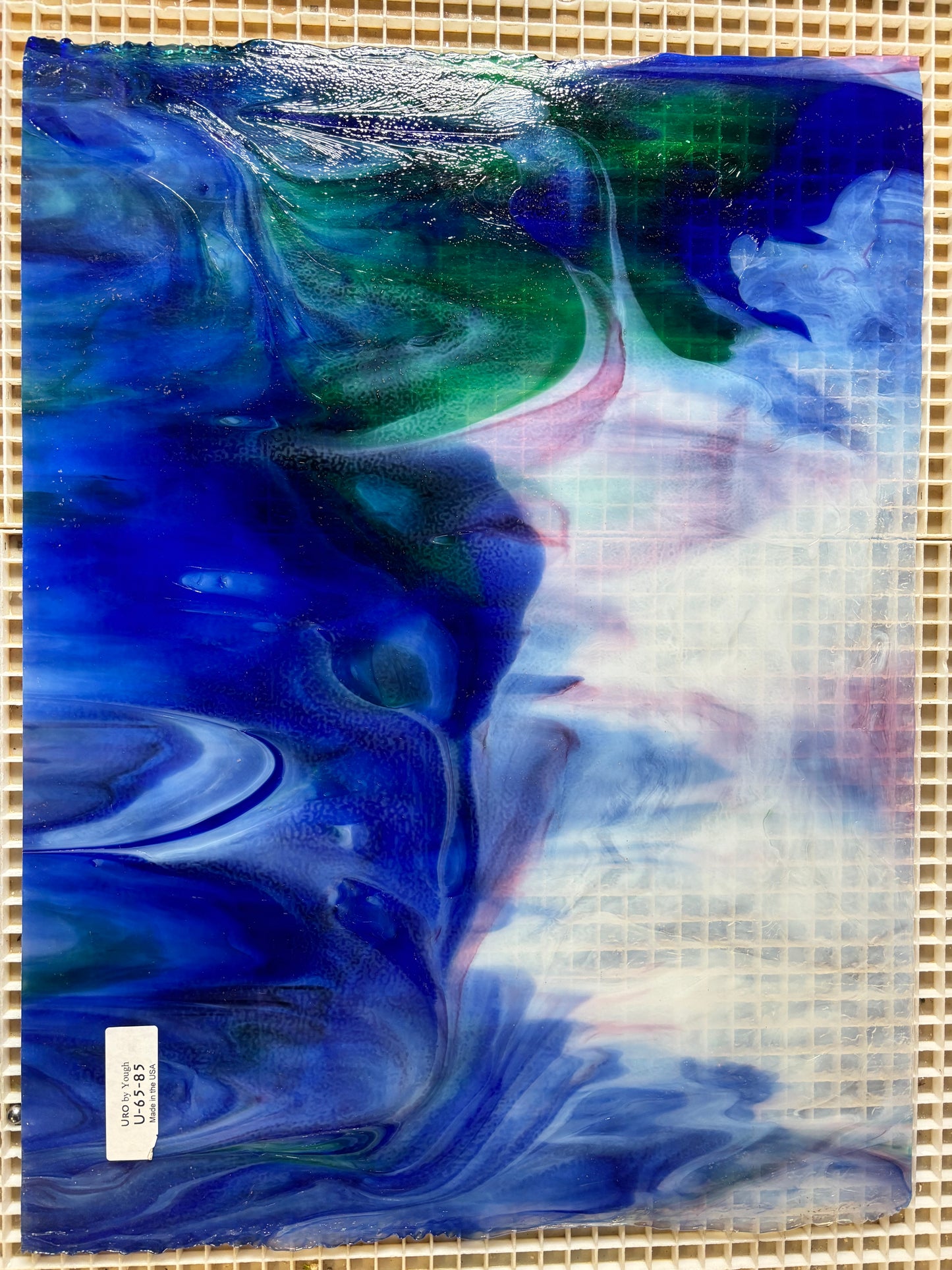 12" x 12" Blue, Sea Green and Pink Granite (Uro by Youghiogheny 65-85)