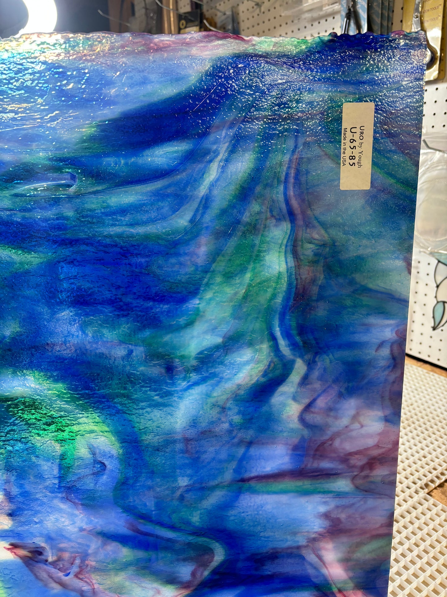 12" x 12" Blue, Sea Green and Pink Granite (Uro by Youghiogheny 65-85)