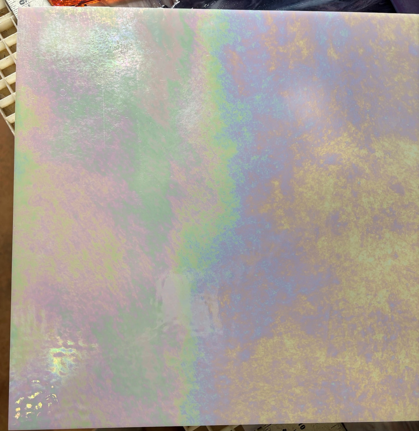 8" x 6"- White Luminescent (Wissmach 96-03 Lum)