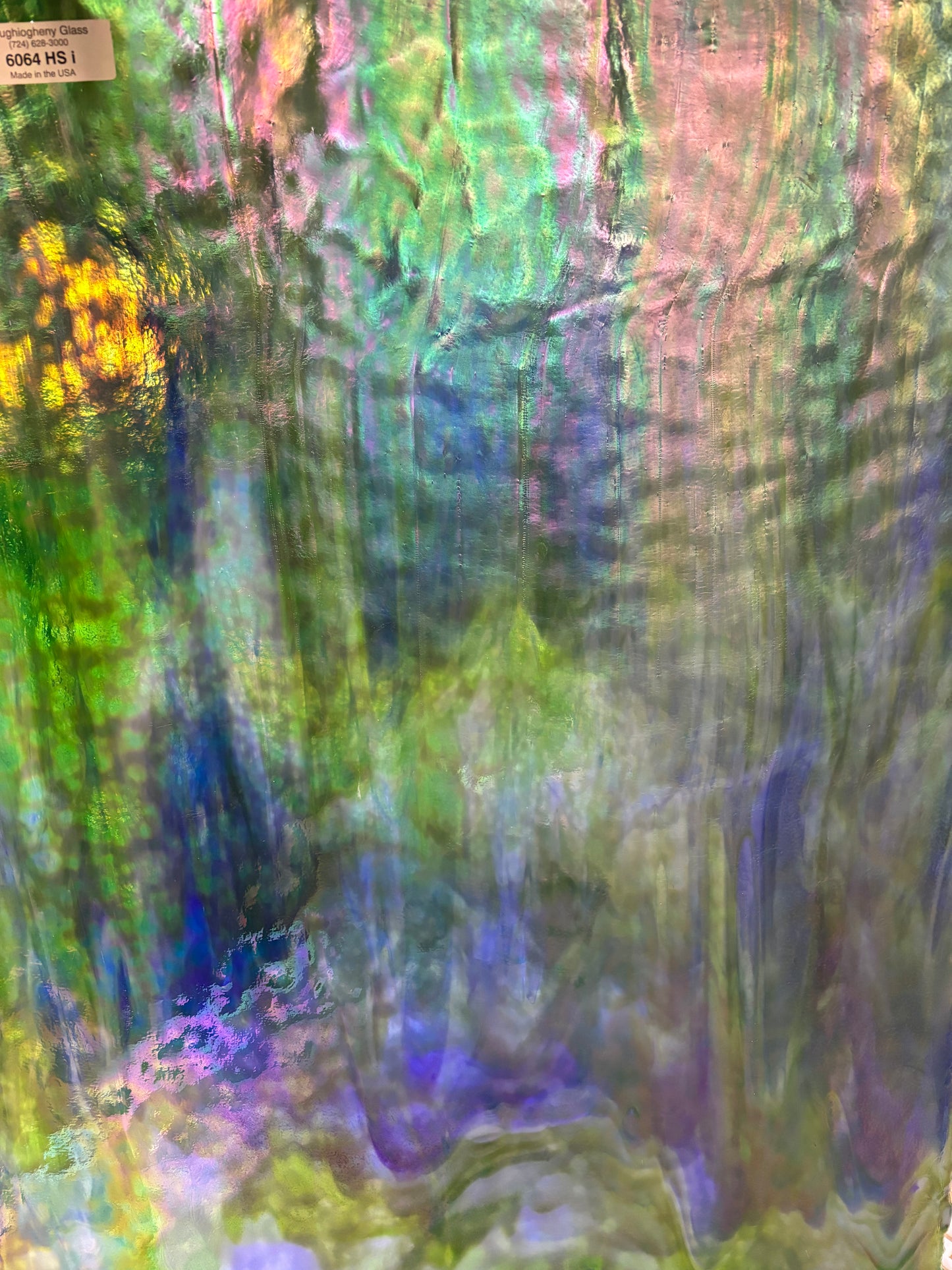 12" x 12" Blue, Green Iridescent High Strike (Youghiogheny 6064 HSI)