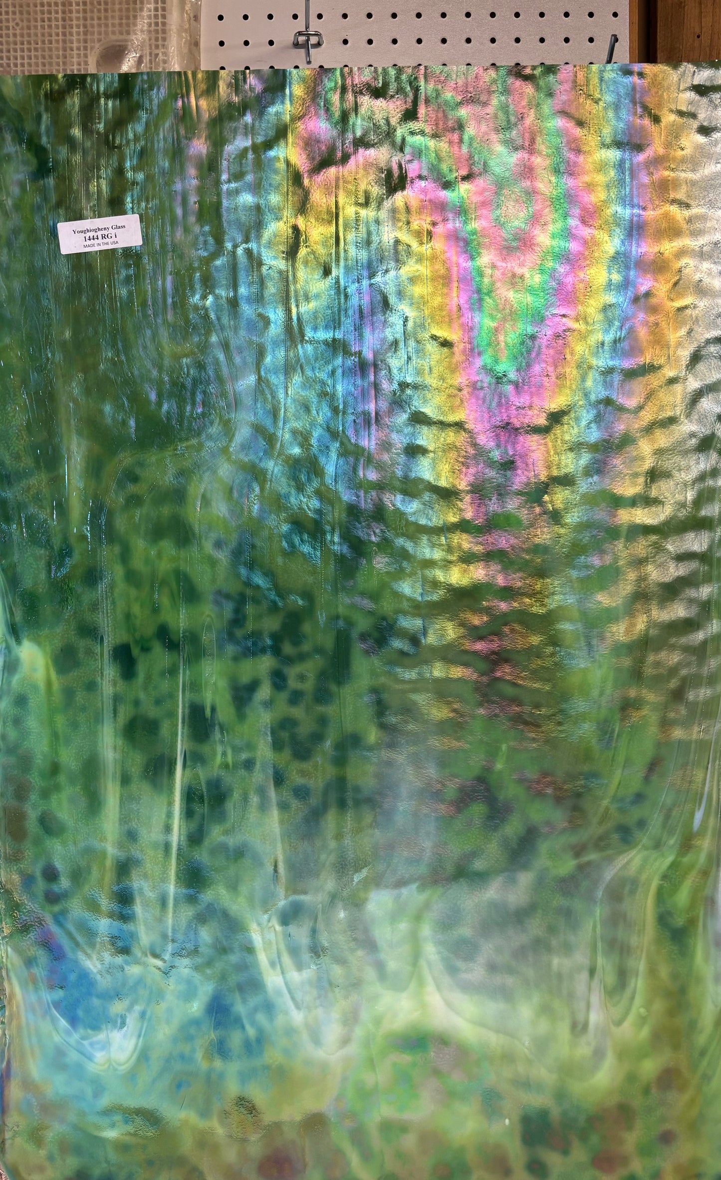 12" x 12" Green and White Iridescent RG (Youghiogheny 1444 RGI)