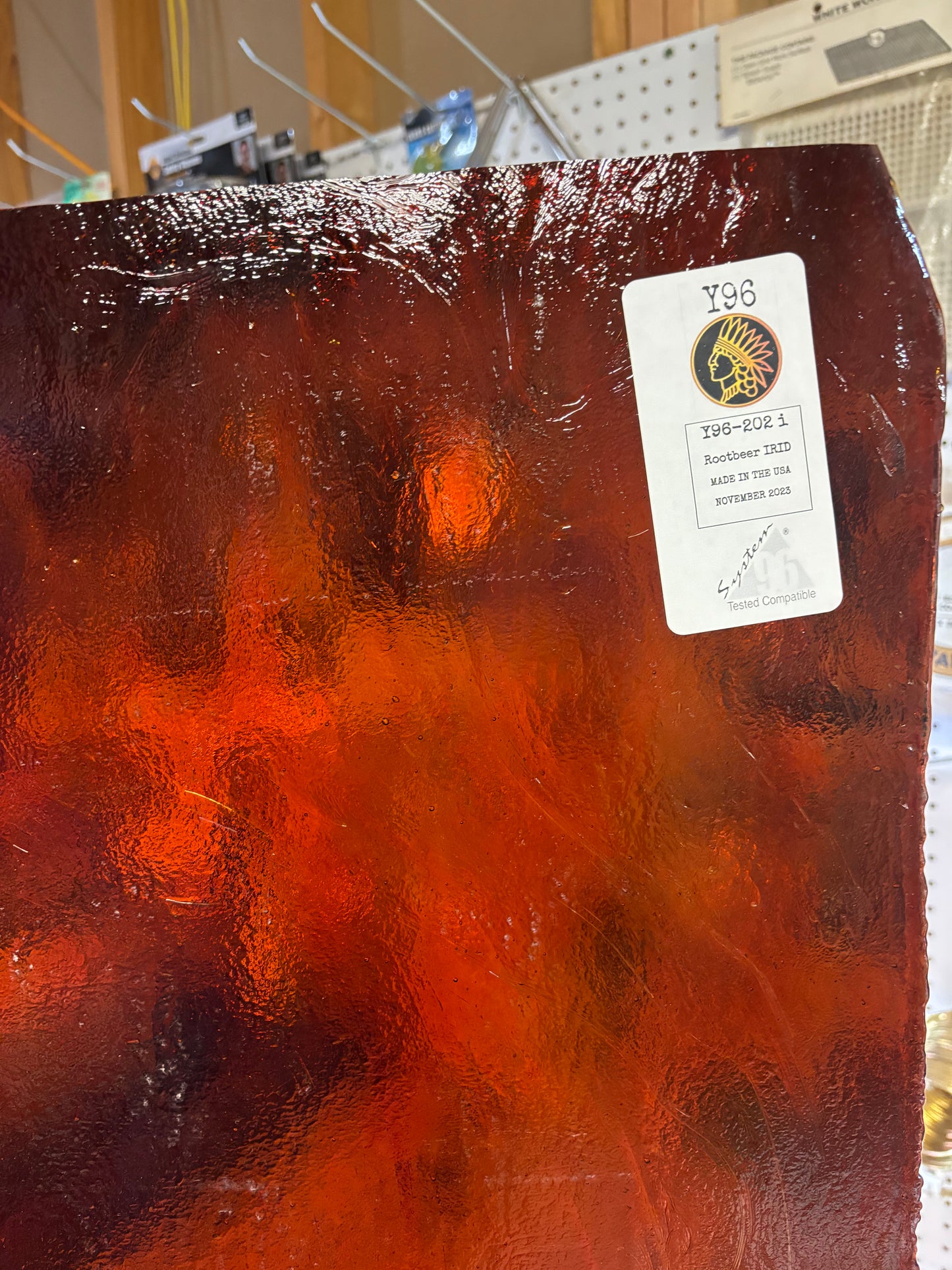 12" x 12" Rootbeer Iridized (Youghiogheny Y96-202 I)