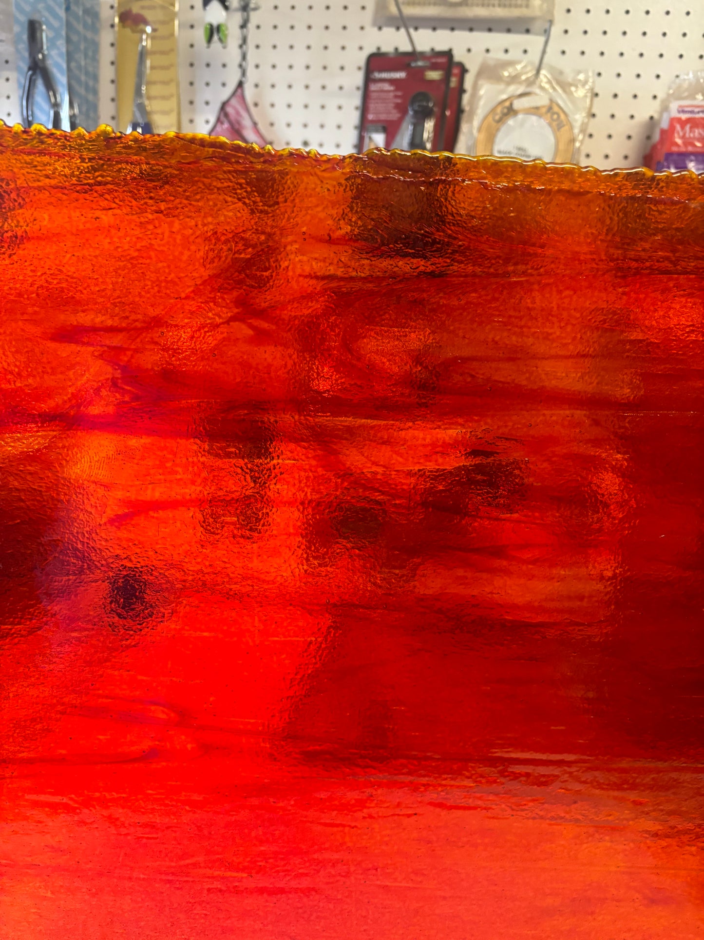 12" x 12" Red/Orange Cathedral Uncat (Youghiogheny)