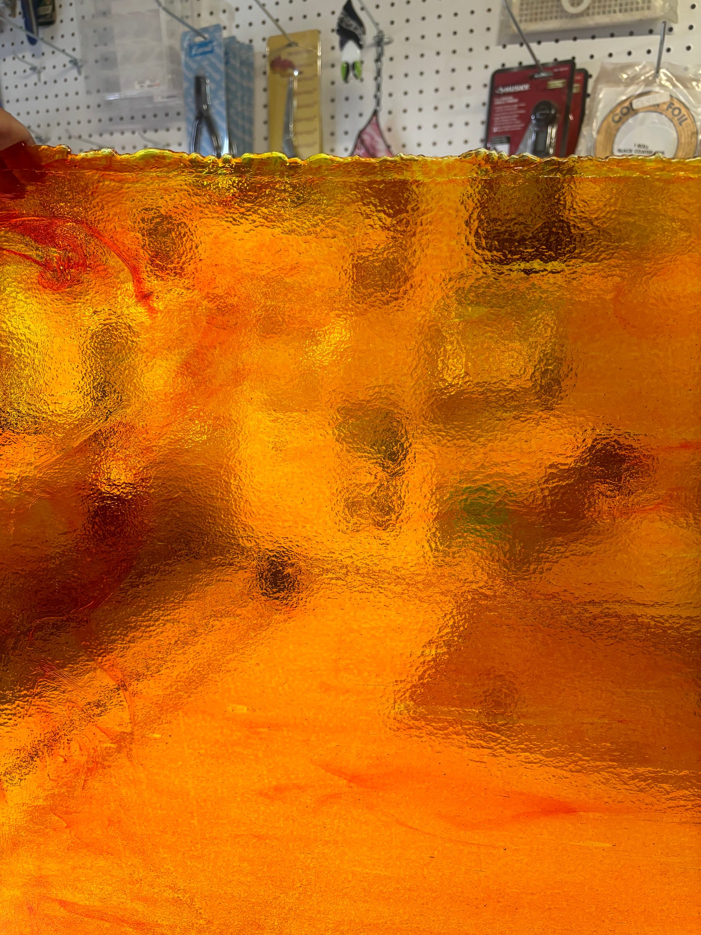 8" x 6" Orange Cathedral Uncat (Youghiogheny)