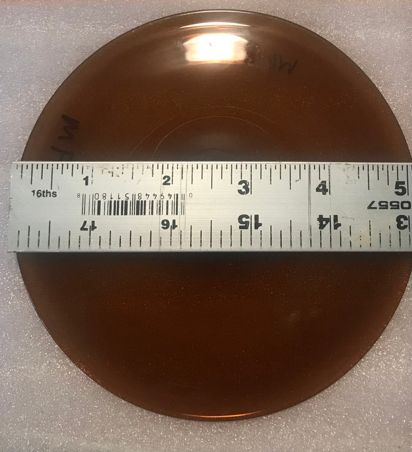 Monarch Glass Studio Mouth Blown 5" Rondel - Bronze MR13