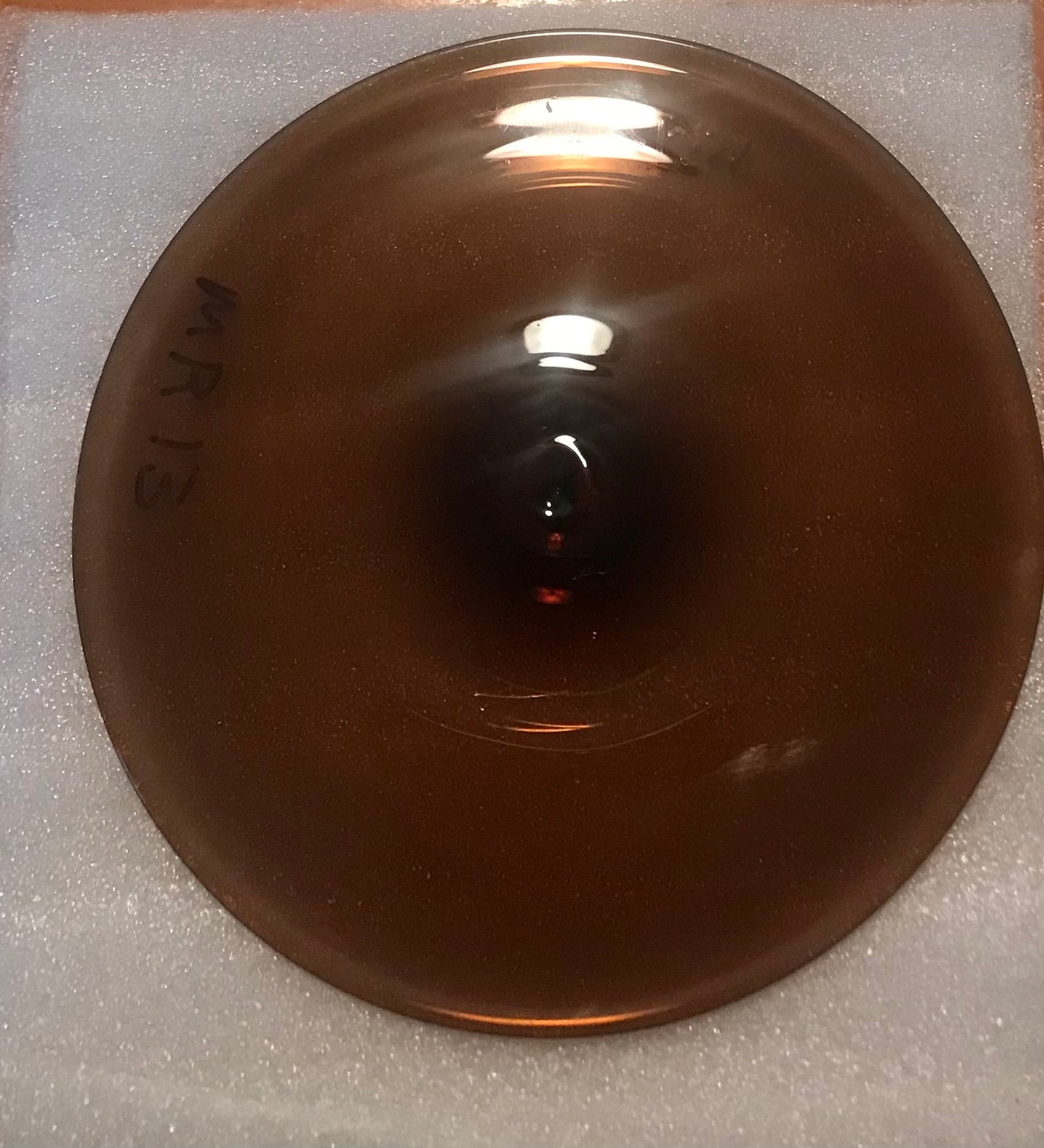 Monarch Glass Studio Mouth Blown 5" Rondel - Bronze MR13