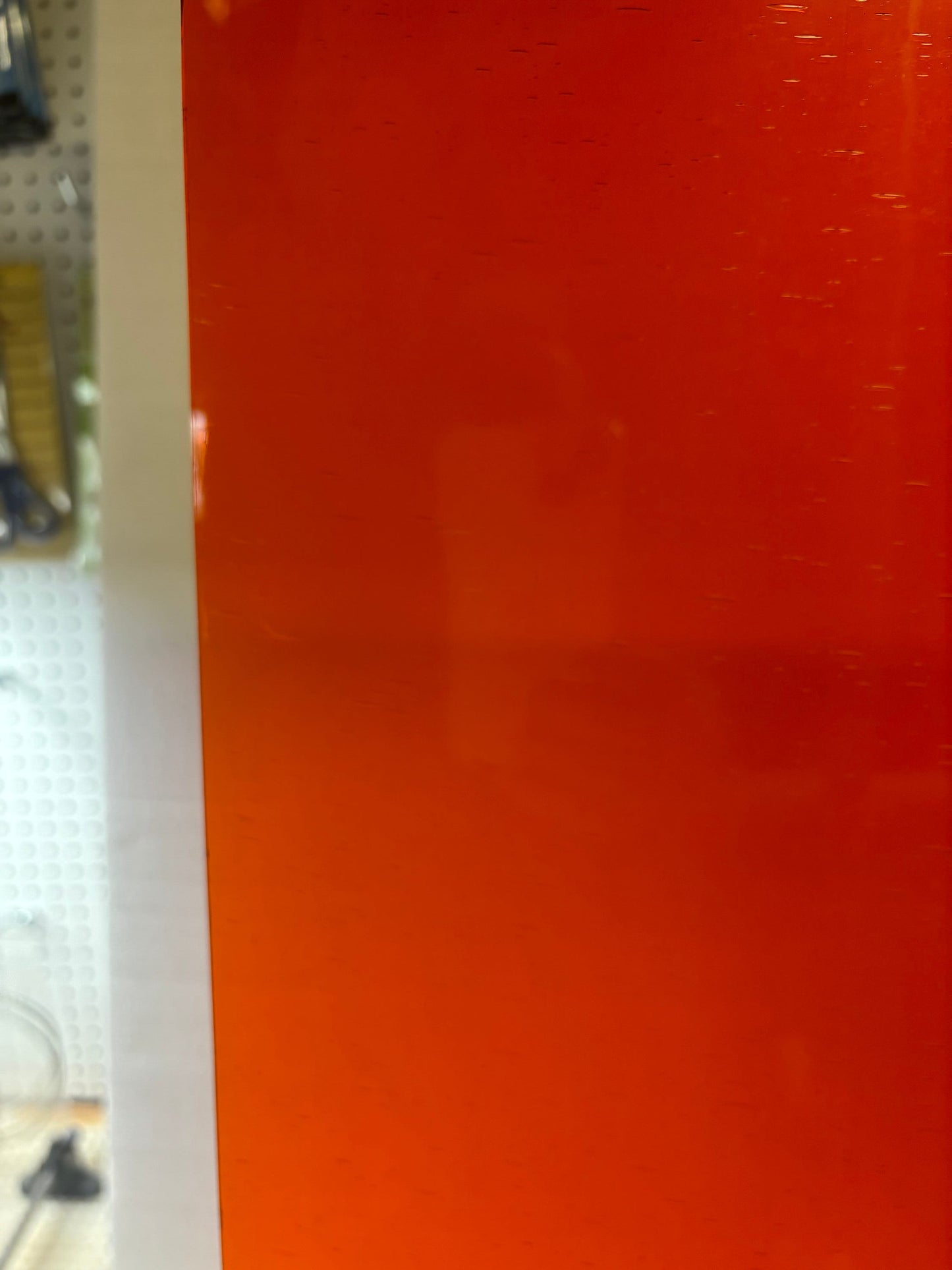 8" x 6" Krosno Mouth Blown Orange **PLEASE READ*