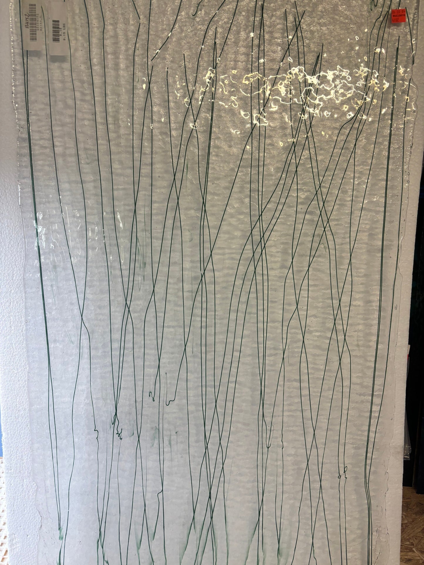 10" x 10" - Clear w/Green Streamers (B 4152-00)