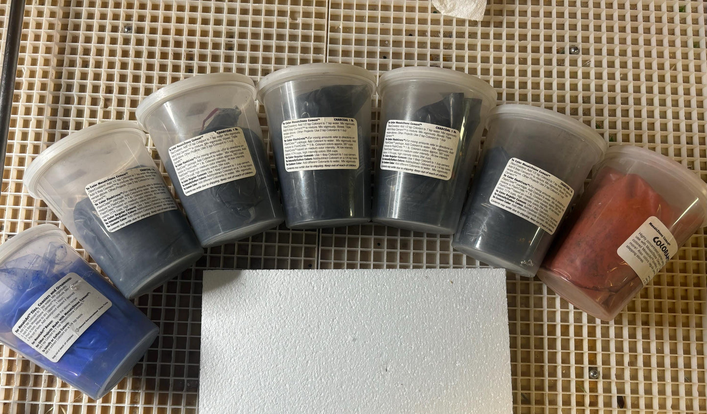 6+ Pounds of mosaic colorant