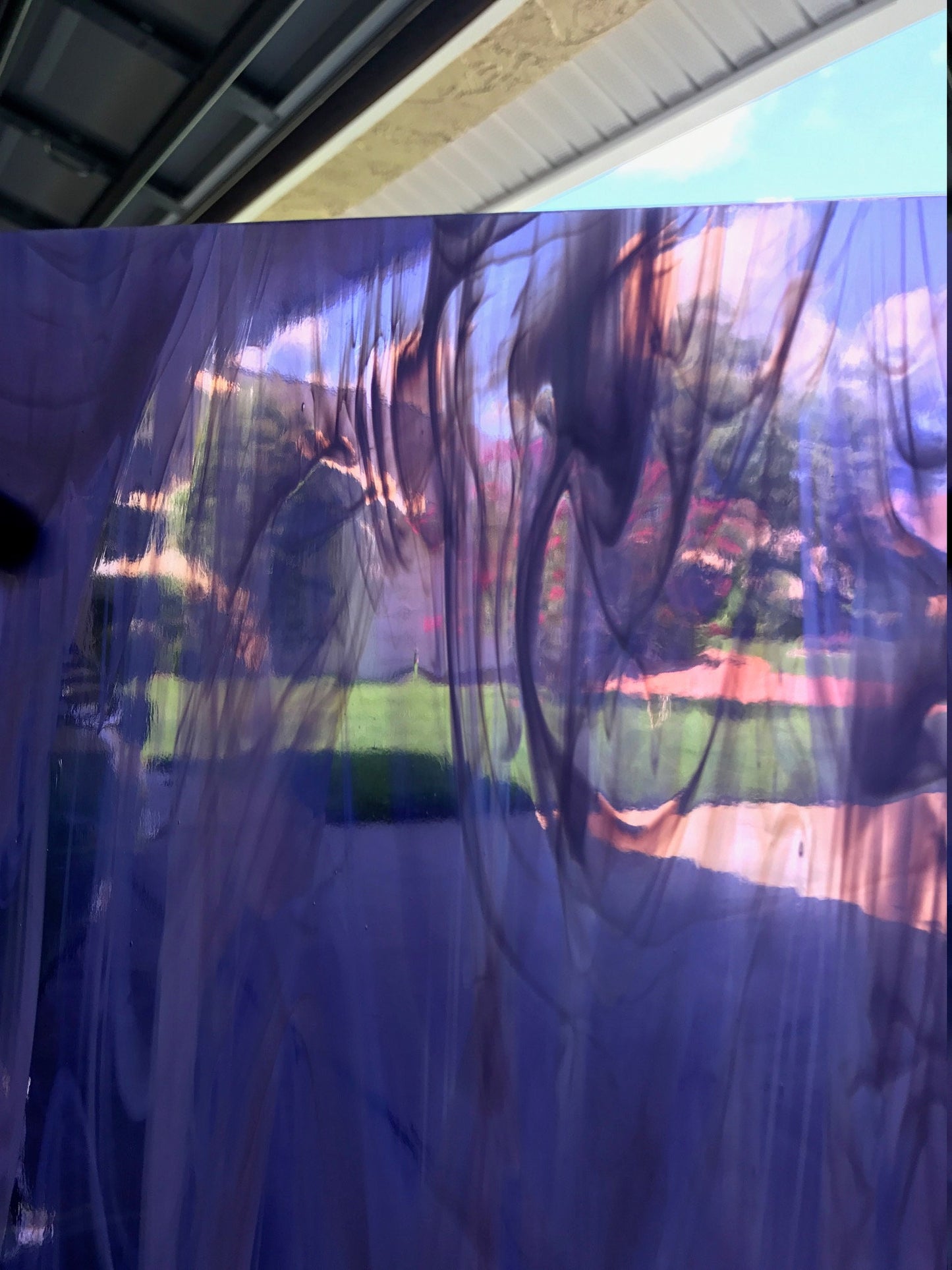 12" x 12" 96 Grape and White Wispy (Oceanside 843-92 SF)