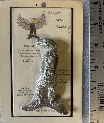 Lead Castings by Flight into Fantasy - Perched Eagle (Includes Pattern)