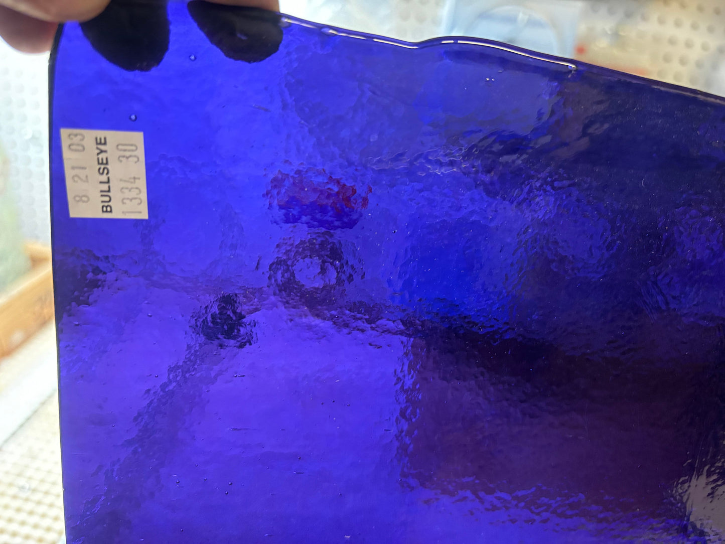 10" x 10" - Gold Purple Transparent (Bullseye 1334 -30)