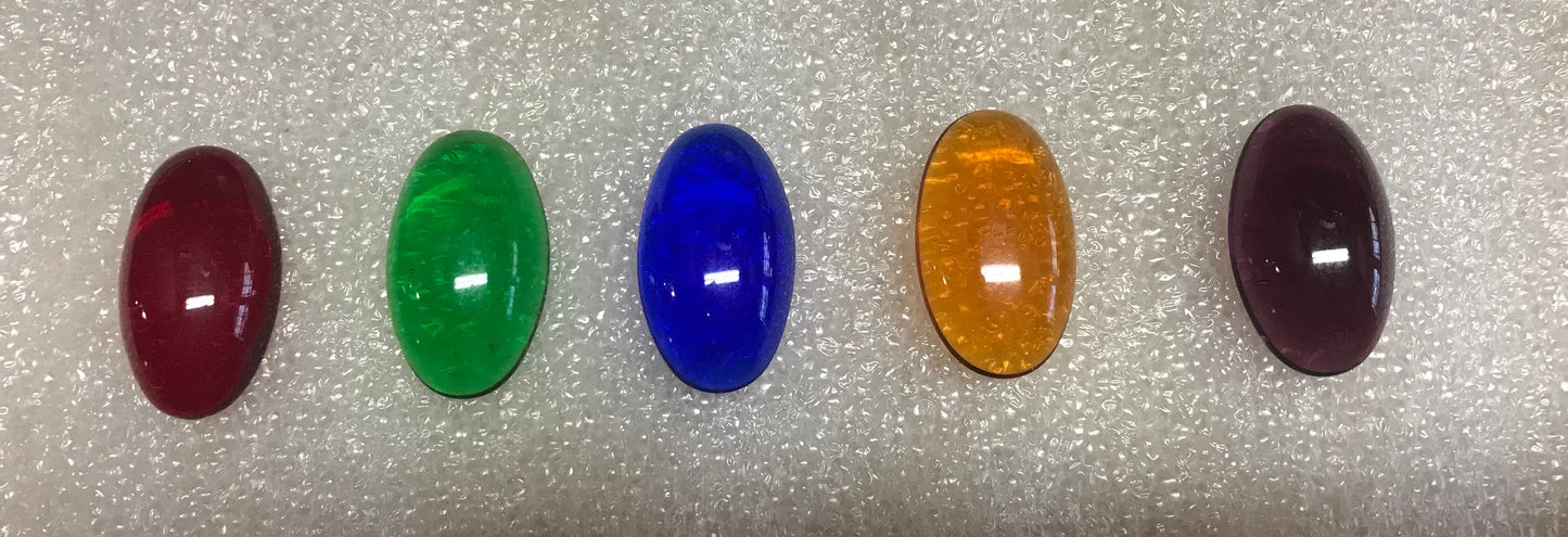24mm x 14mm German Jewel - Various Colors