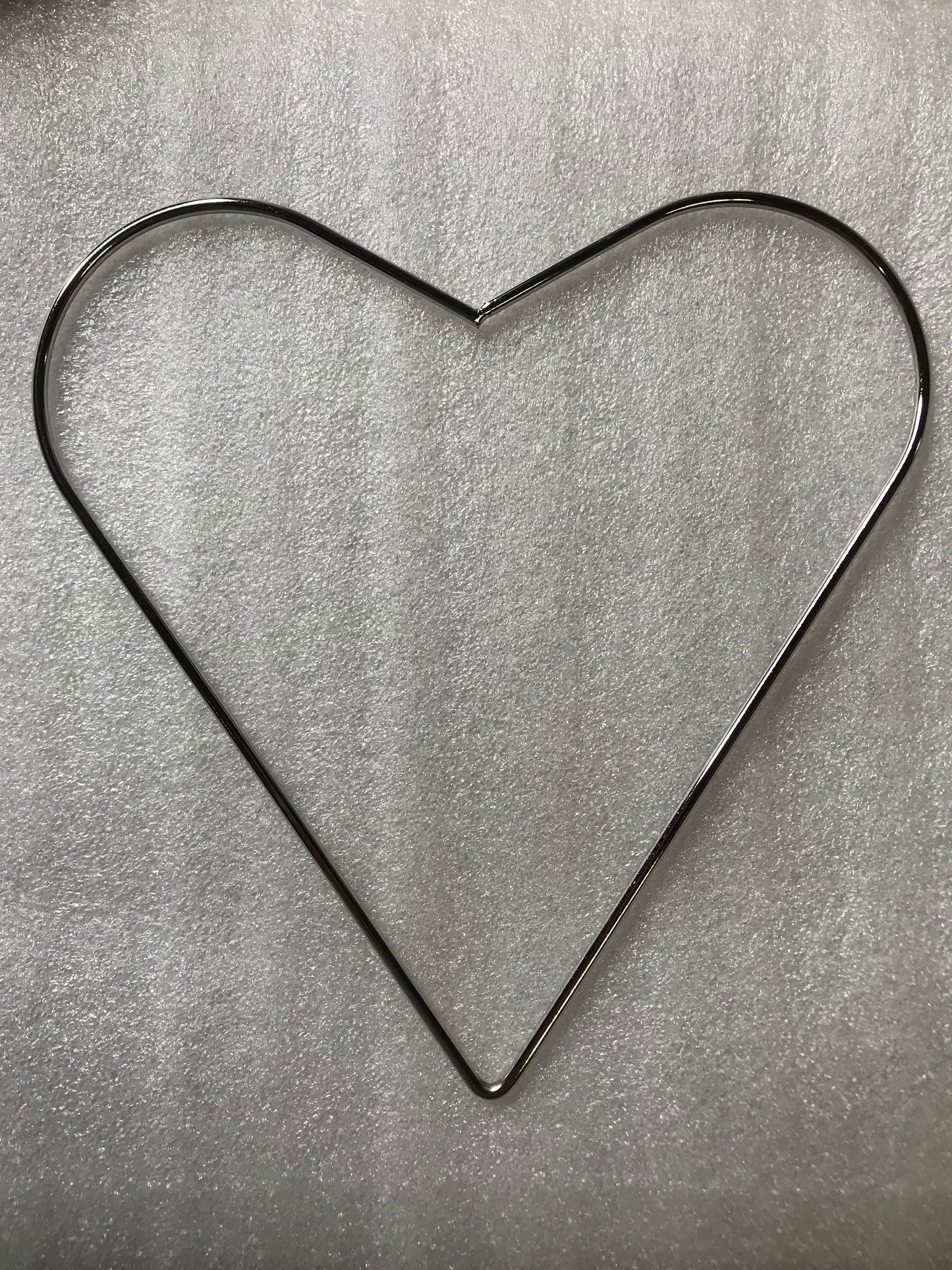 Nickel Plated Steel Heart Ring 8”