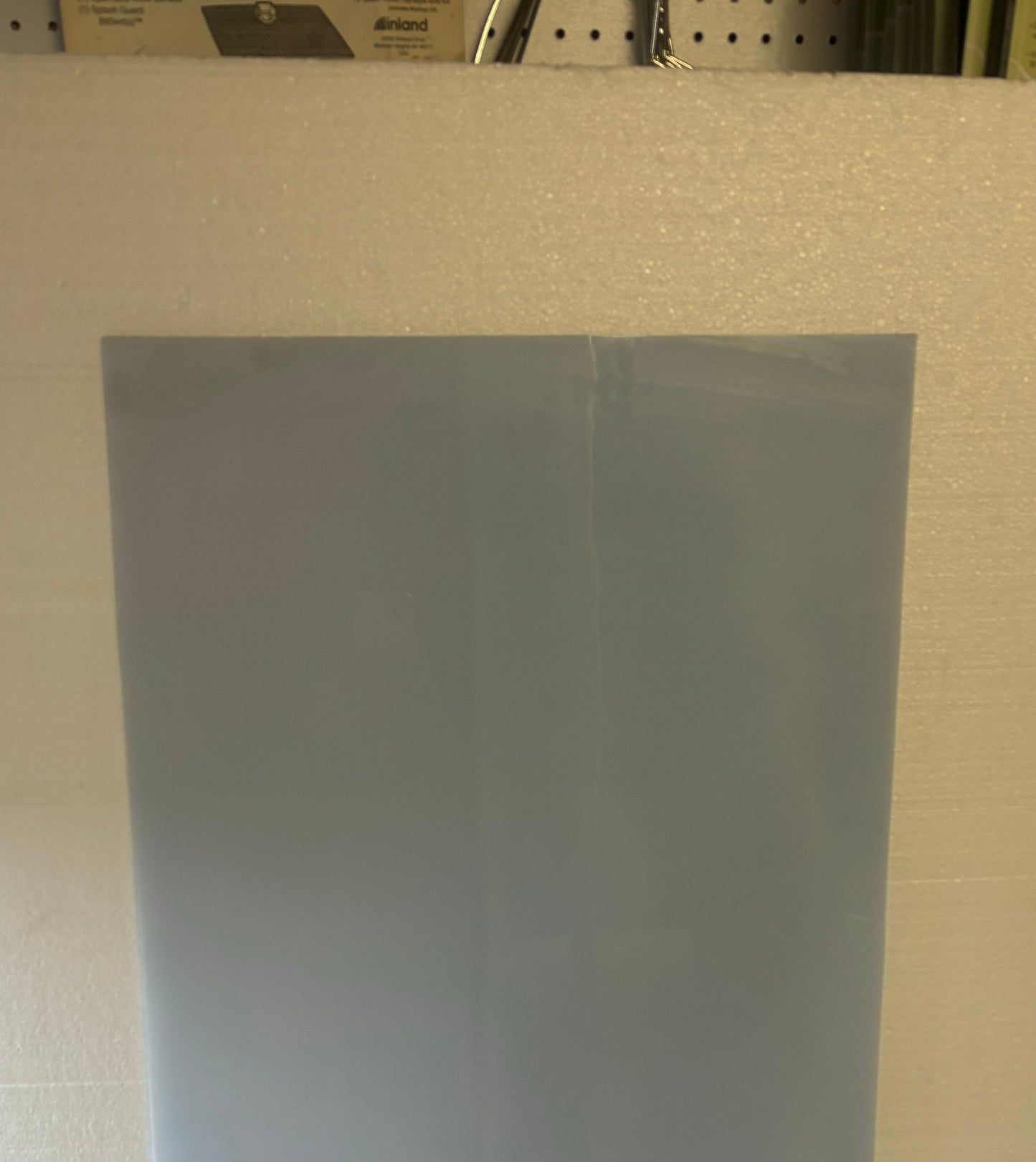 12" x 12" Krosno Mouth Blown Light Blue Opal **PLEASE READ*