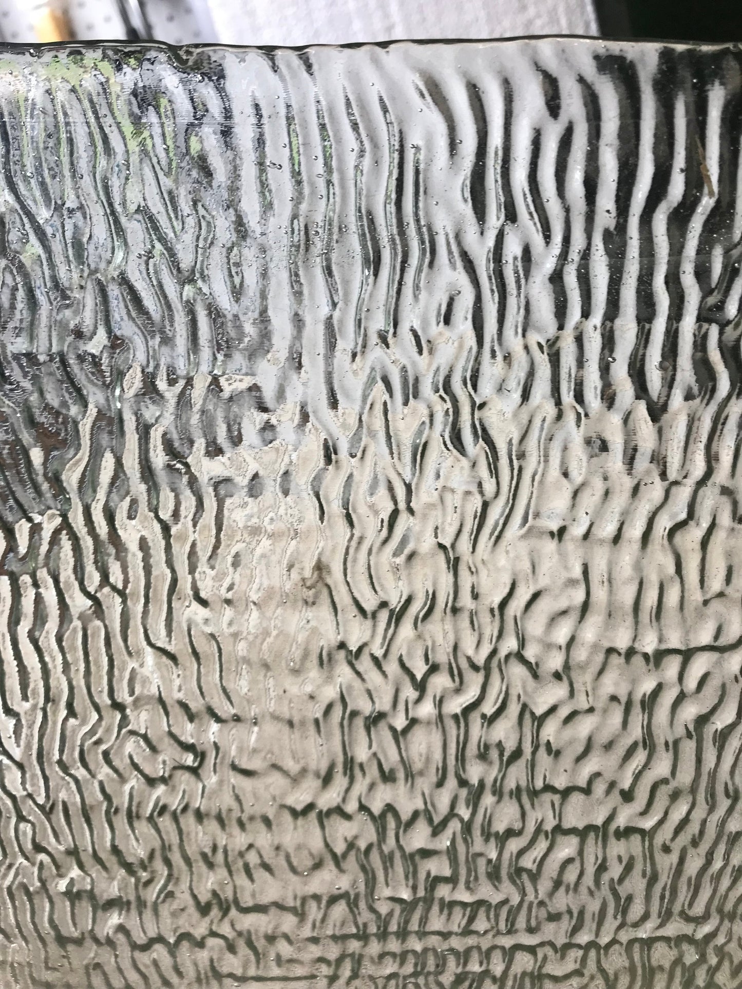 8" x 6" - Clear Ripple - Vintage. •PLEASE READ