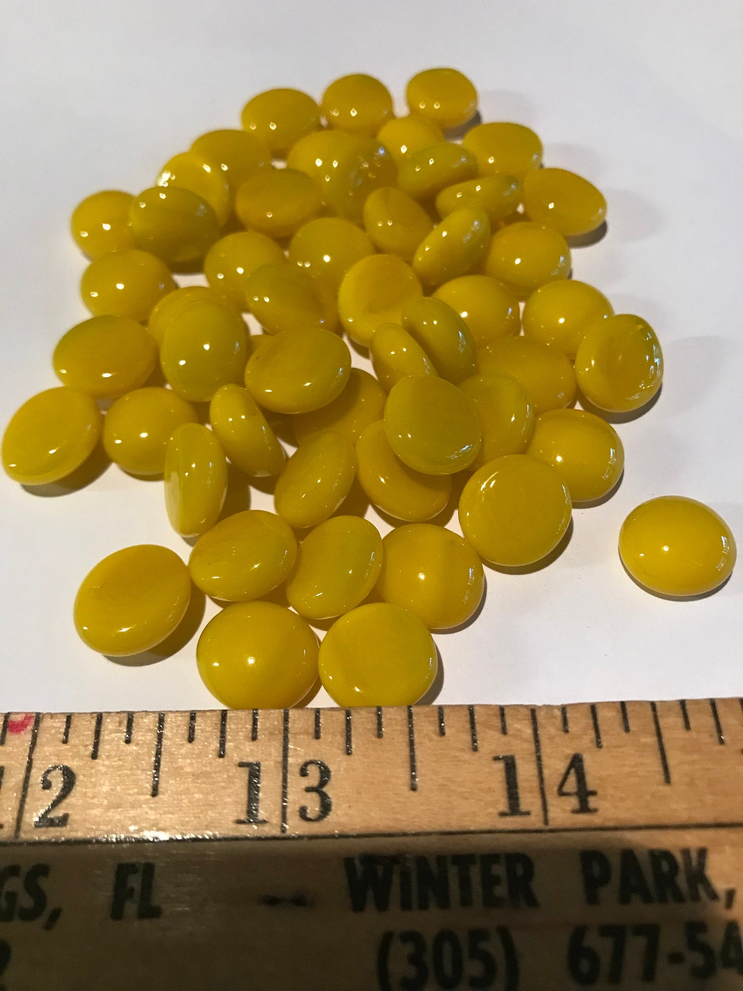 Stained Glass Sheet, 8" x 6" - 96 Sunflower Pebbles (Spectrum 267-72 PF)