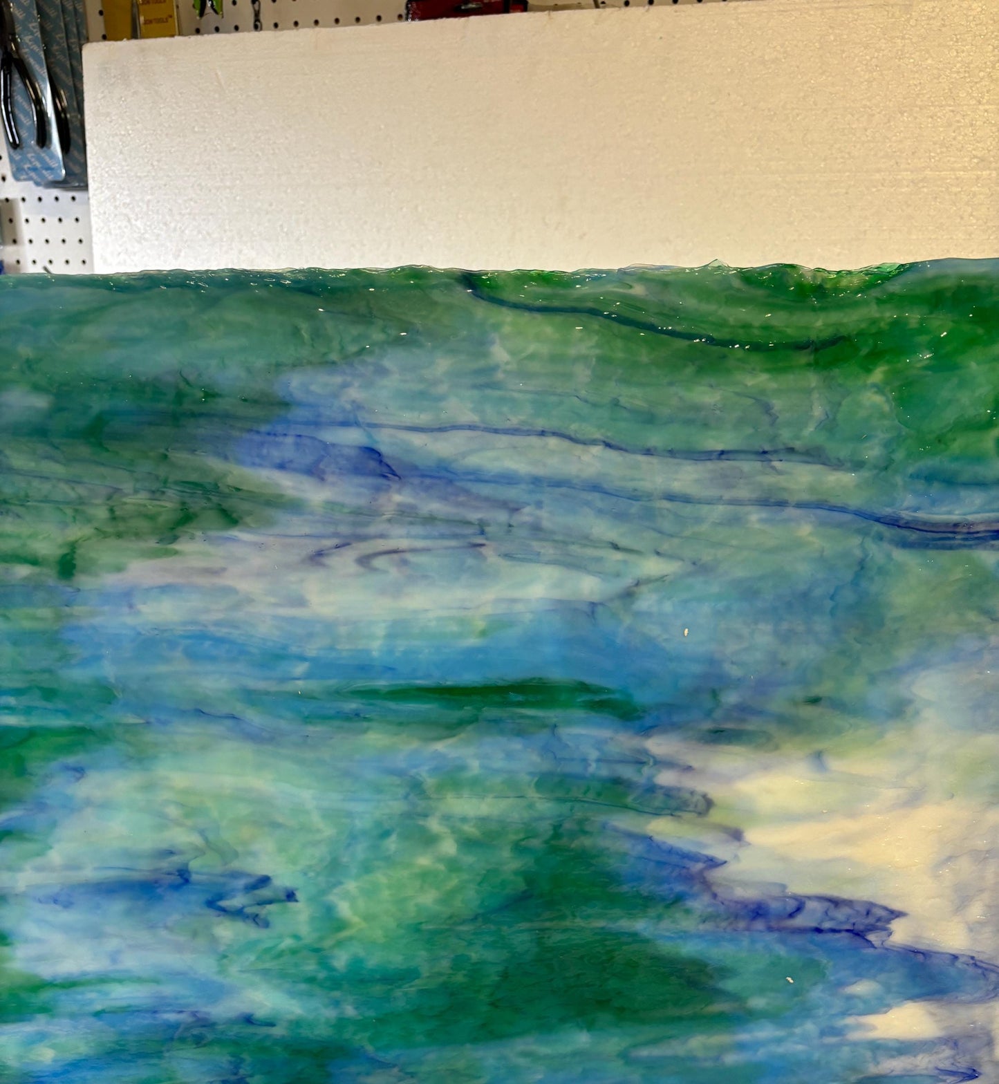12" x 12"- Blue, Dk Blue and Sea Green Granite (Youghiogheny 65-48 G)