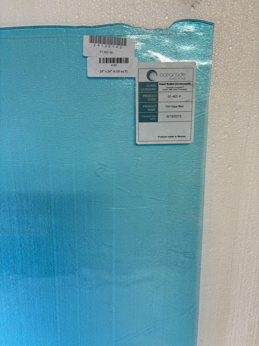 12" x 12" 96 Thin Aqua Blue (Oceanside (Uro) 61-402-96)