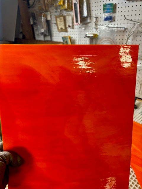 12" x 12"   Orange Opal Fusible 96 (Wissmach)