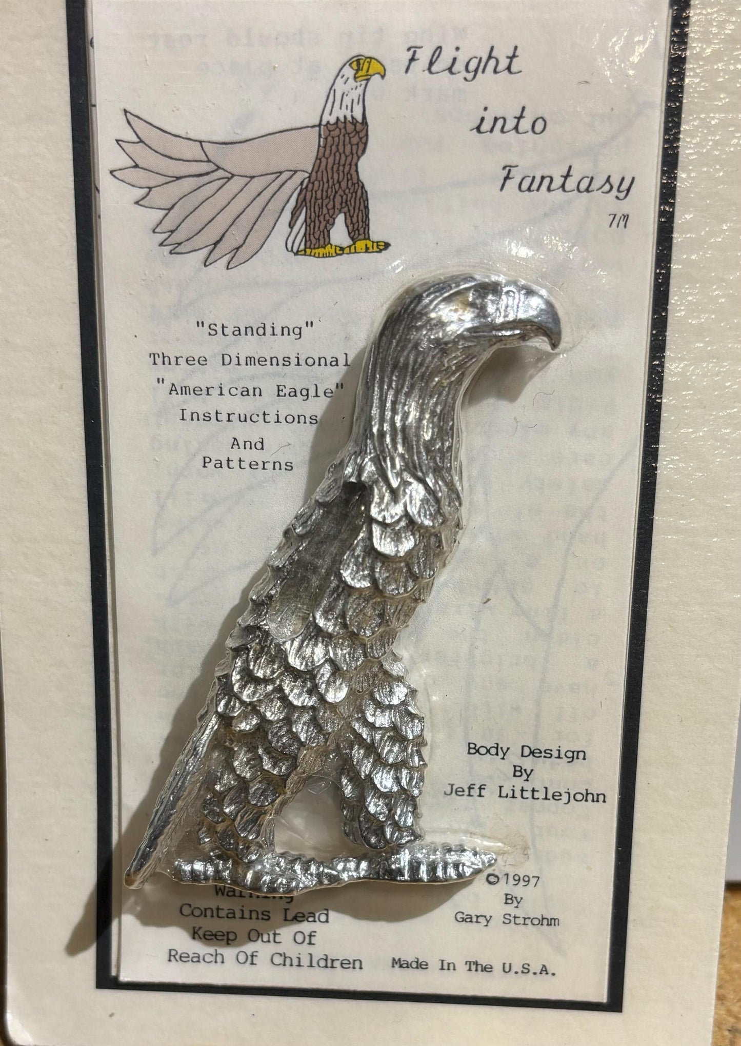 Lead Castings by Flight into Fantasy - Standing Eagle (Includes Pattern)
