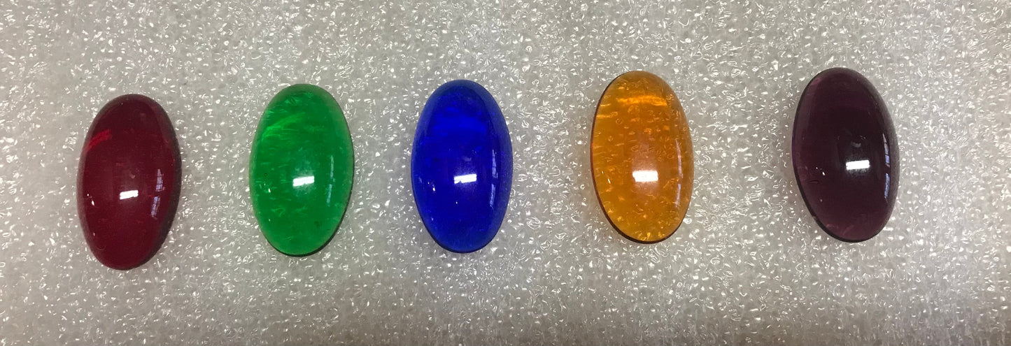 24mm x 14mm German Jewel -  Various Colors