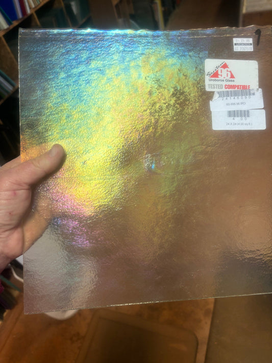 12” x 12” 96 Clear Iridescent  (Uroboros 60-00 IRID)